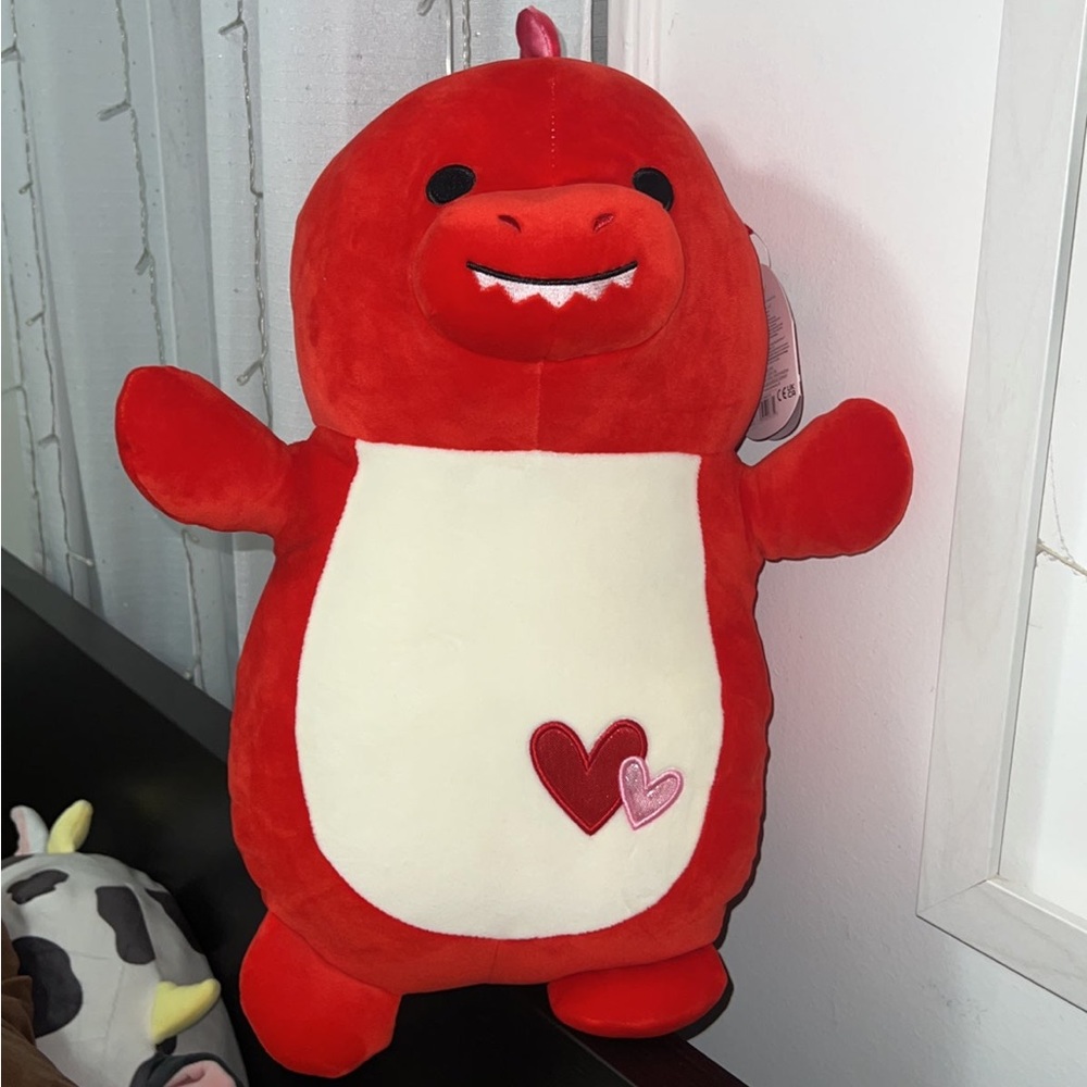 HugMees Squishmallow Red Dino Duster 18in